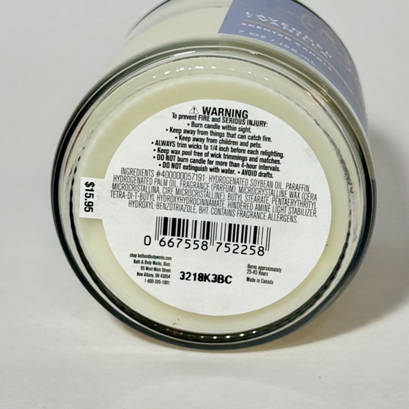 LAVENDER VANILLA Single Wick Candle - Picture 2 of 3